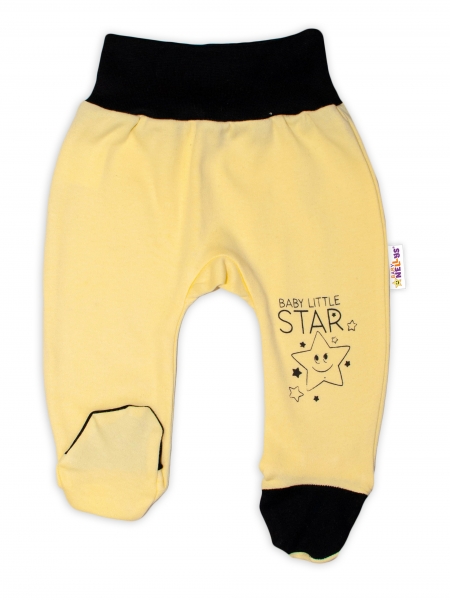 Levně Baby Nellys Kojenecké polodupačky, žluté - Baby Little Star Velikost koj. oblečení: 56 (1-2m)