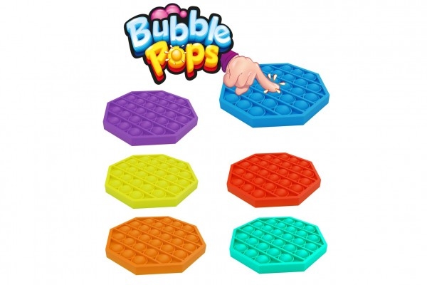 Levně Bubble pops - Praskající bubliny silikon antistresová spol. hra červená