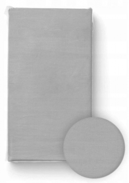 Levně BocioLand Prostěradlo do postýlky, bavlna, tmavě šedé, 120 x 60 cm Rozměry: 120x60