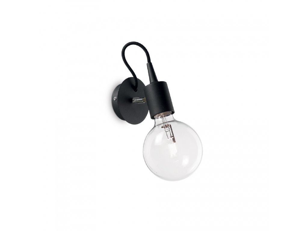 Ideal Lux Nástěnné svítidlo Edison AP1 nero 148908 černé