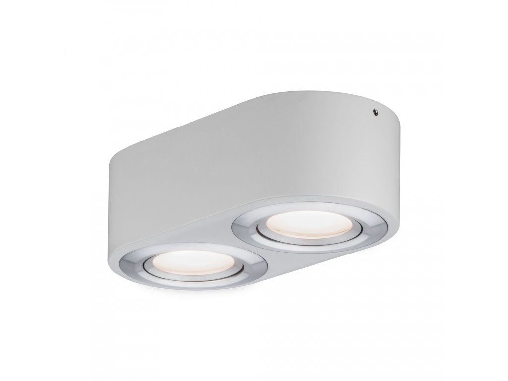 PAULMANN - LED stropní svítidlo Argun 2x4,8W bílá mat/hliník kartáčovaný, P 79709