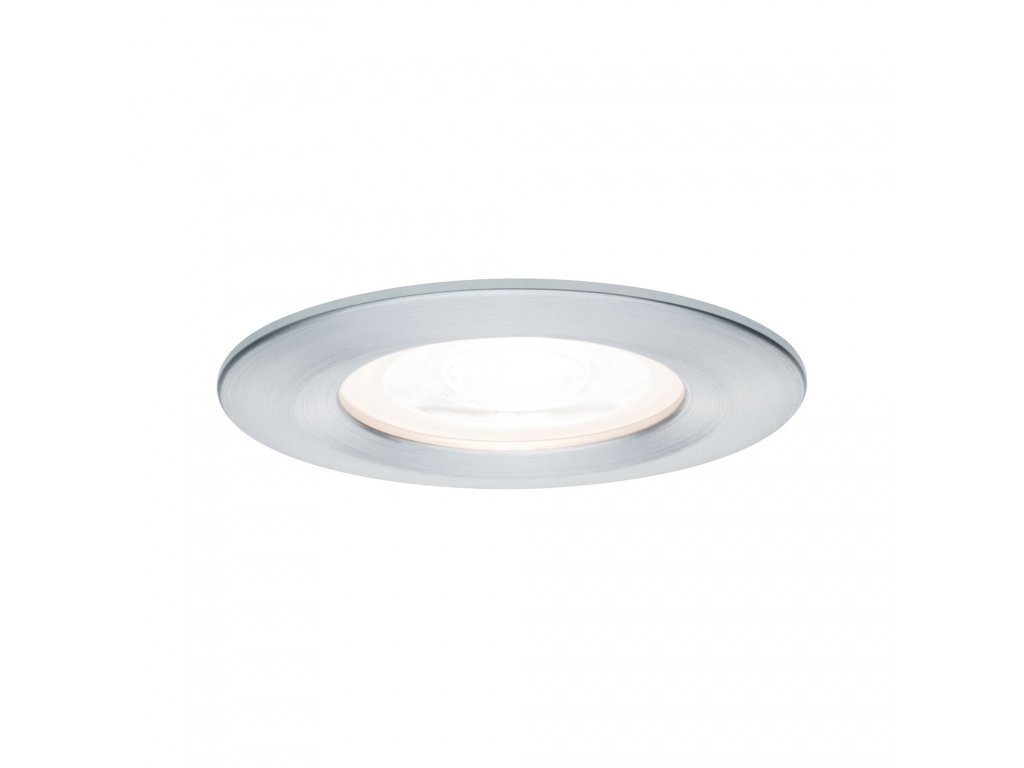 PAULMANN - Vestavné svítidlo LED Nova kruhové 1x6,5W GU10 hliník broušený nevýklopné, P 93443