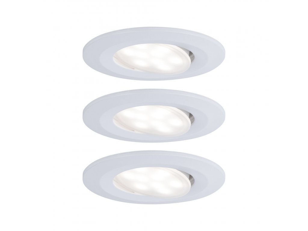 PAULMANN - Vestavné svítidlo LED Calla kruhové 3x6,5W bílá mat výklopné, P 99931
