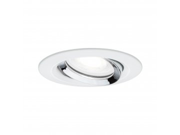 PAULMANN - Vestavné svítidlo LED Nova Plus kruhové 1x6W GU10 bílá mat chrom výklopné stmívatelné