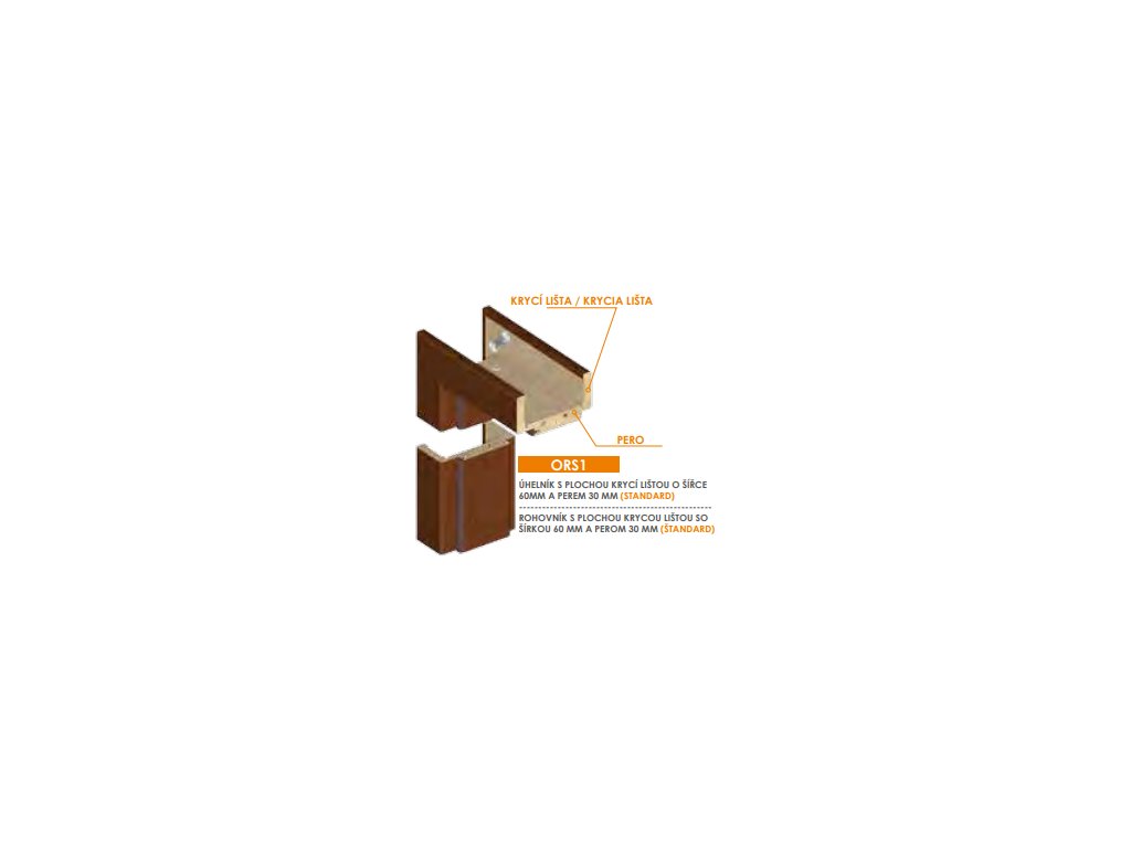 Invado nastaviteľná zárubňa falcová pre hrúbku steny (240-259 mm)