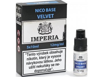 Nikotinová báze CZ IMPERIA Velvet 5x10ml PG20-VG80 12mg
