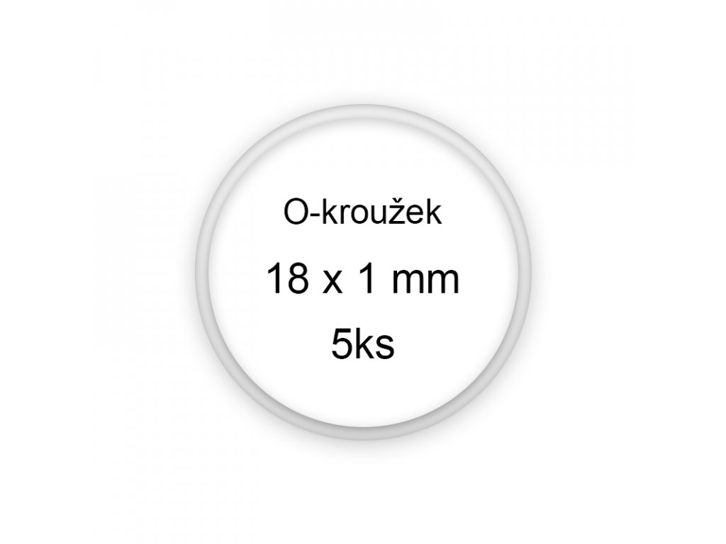 Sada O-kroužků / těsnění 18x1 mm (5ks)