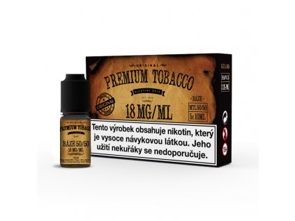 Nikotinová báze Premium Tobacco (50/50): 5x10ml