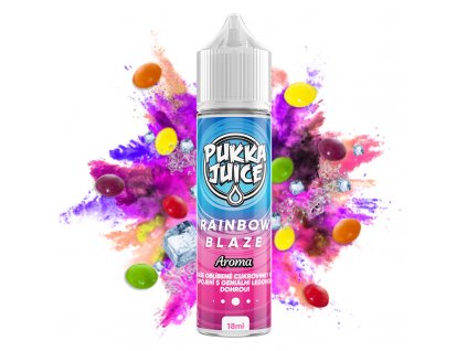 Příchuť Pukka Juice S&V: Rainbow Blaze (Ovocné bonbony s cooladou) 18ml