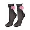 Cienkie skarpetki damskie air socks flower 4