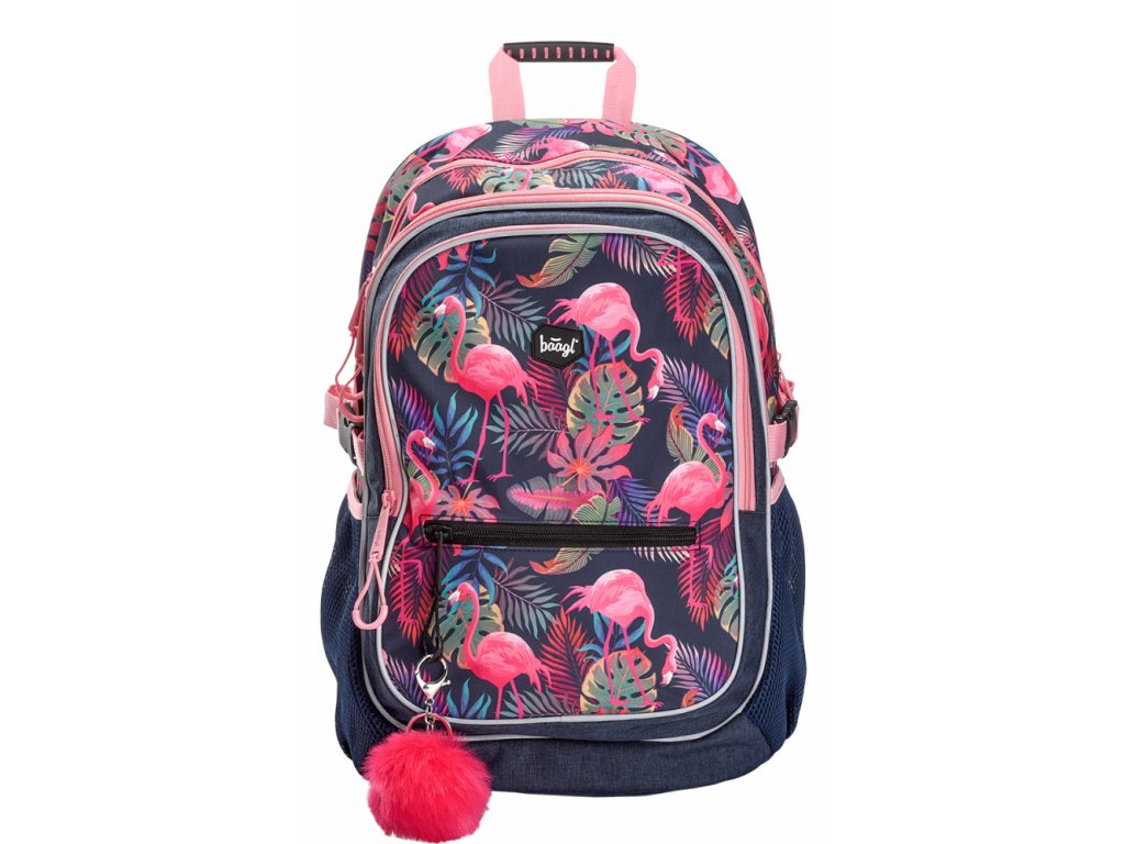 Školní batoh Baagl -  Flamingo