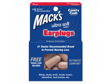 Mack's Ultra Soft 10 párů špunty do uší