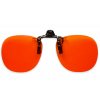 Oranžové klipy proti modrému světlu na brýle