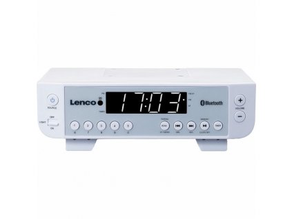 Kuchyňské rádio Lenco KCR-100 white - Bluetooth 0,9 "bílý LED displej