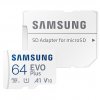 Paměťová karta Samsung Micro SDXC EVO Plus 64GB UHS-I U1 (130R)/30W + SD adaptér