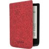 Pouzdro pro čtečku e-knih Pocket Book 616/627/628/632/633 - red flowers