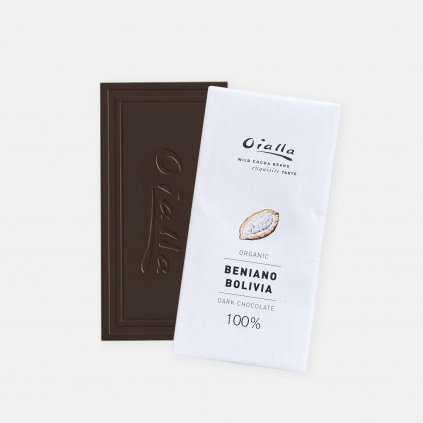 Divoká 100% bio čokoláda Oialla bez cukru
