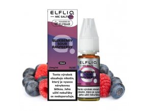Elf Bar Elfliq - Salt e-liquid - Blueberry Sour Raspberry - 10ml - 20mg, produktový obrázek.