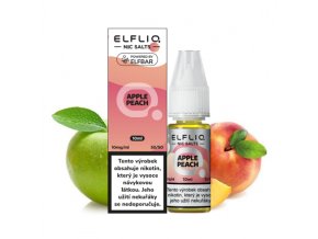E-liquid Elfliq Salt 10ml / 10mg: Apple Peach (Jablko s broskví)