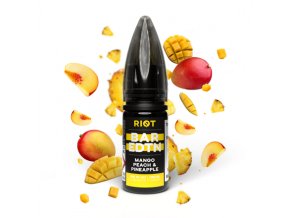 E-liquid Riot BAR EDTN Salt 10ml / 5mg: Mango Peach Pineapple (Mango, broskev a ananas)