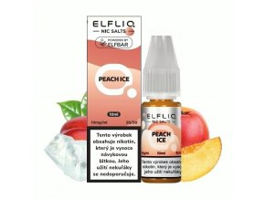 Elf Bar Elfliq - Salt e-liquid - Peach ICE - 10ml - 10mg, produktový obrázek.