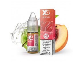 X4 Bar Juice Salt - E-liquid - Apple Peach (Jablko s broskví) - 10mg, produktový obrázek.