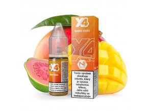 X4 Bar Juice Salt - E-liquid - Mango Guava (Mango a guava) - 10mg, produktový obrázek.
