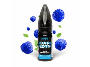 Riot BAR EDTN - Salt e-liquid - Blue Raspberry - 10ml - 10mg, produktový obrázek.