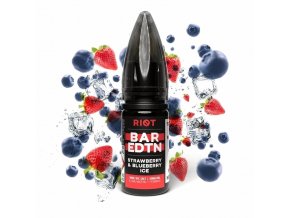 Riot BAR EDTN - Salt e-liquid - Strawberry Blueberry ICE - 10ml - 10mg, produktový obrázek.
