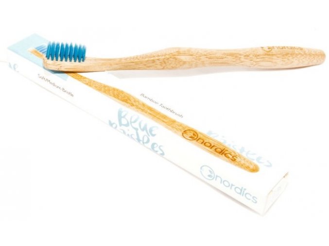 Bambusový zubní kartáček Nordics Blue 3