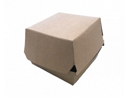 Hamburger box / krabička EKO na hamburger 110x110x90 mm kraft bal/50 ks