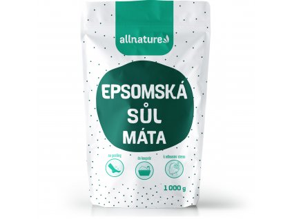 Allnature Epsomská sůl Máta, 1000 g