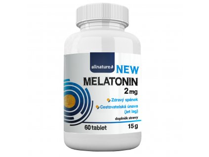 Allnature NEW Melatonin 2 mg, 60 ks