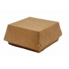 Hamburger box / krabička EKO na hamburger 120x120x70 mm hnědý bal/100 ks