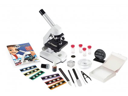 Mikroskop - zväčšenie 1000x a 50 pokusov (MR600)