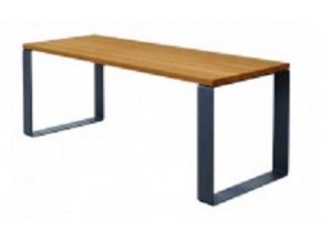 Kovový stůl Brusel (Barva konstrukce zinek, Typ ukotvení klasické (šrouby))