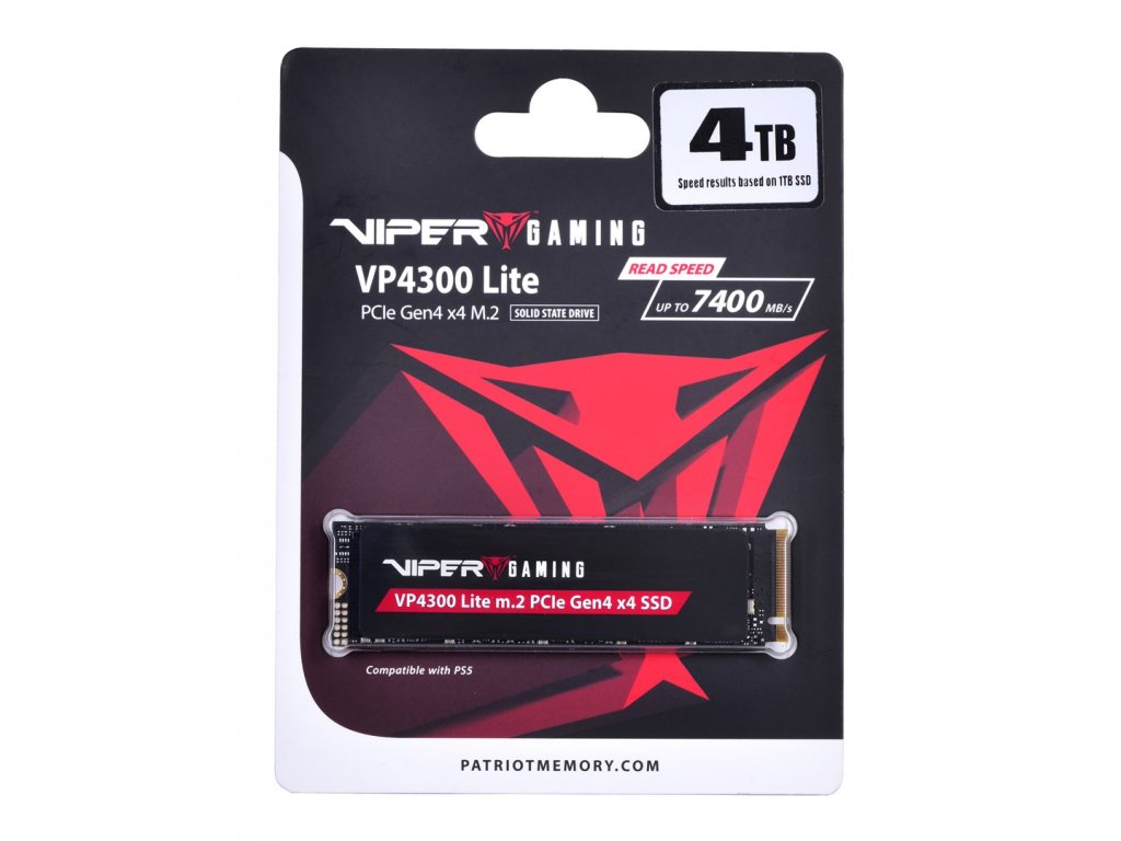 Patriot Memory VP4300 Lite M.2 4 TB PCI Express 4.0 NVMe