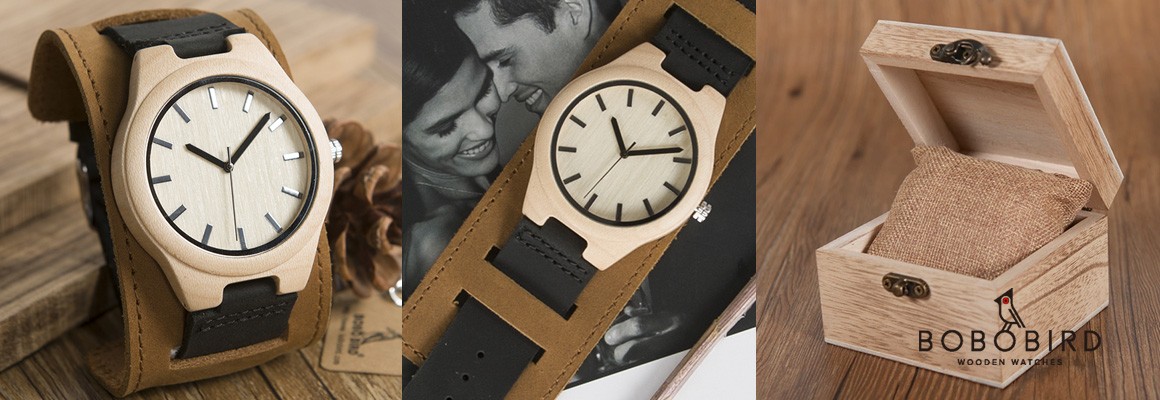 Pánské dřevěné vintage hodinky BoboBird