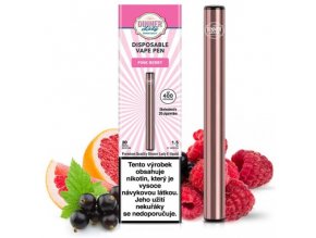 dinner lady vape pen jednorazova elektronicka cigareta pink berry 20mg