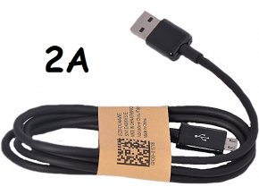 Univerzální USB-MICRO USB kabel 2A černý (2000mA)