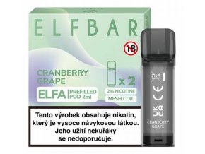 elf bar elfa cartridge 2ks cranberry grape 20mg