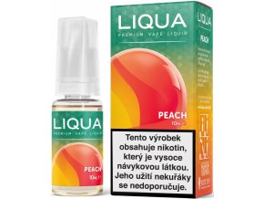 liqua e liquid elements peach 10ml broskev