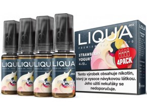 e liquid liqua cz mix 4pack strawberry yogurt 4x10ml