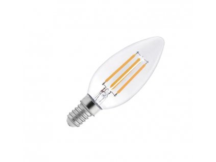 Dekoračná LED žiarovka E14 4W 3000K C35 filament ZLF712 NEDES