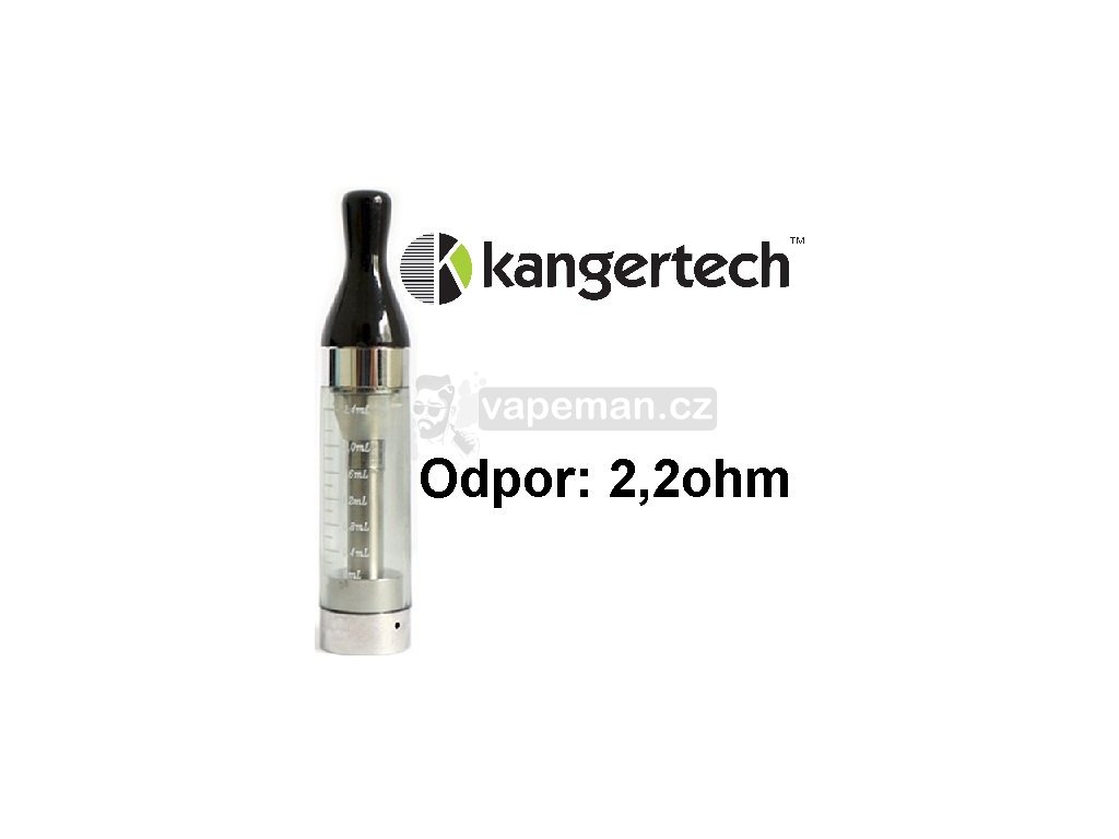 Kangertech CC/T2 clearomizer 2,4ml 2,2ohm Black