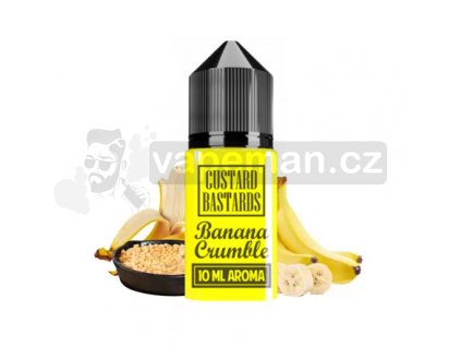 Příchuť Custard Bastards: Banana Crumble (Banán s pudinkem) 10ml