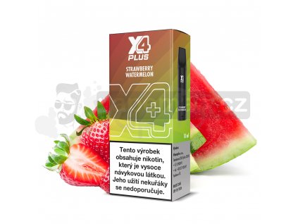 X4 Plus Pod - Jahoda a meloun (Strawberry Watermelon)  20mg