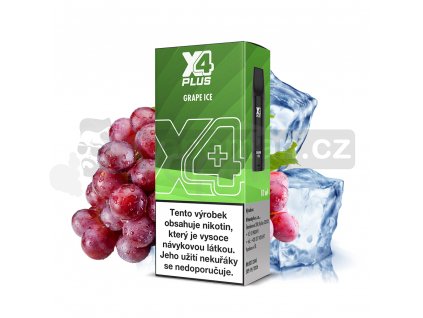 X4 Plus Pod - Chladivé hroznové víno (Grape Ice)  20mg