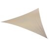 Stínící plachta ROWENA trojúhelníková, 3,6×3,6 m, PE, krémová, UV stabilní