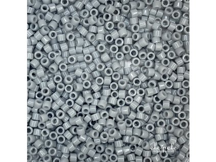 Korálky Miyuki Delica 2x2 mm odstíny ŠEDÉ